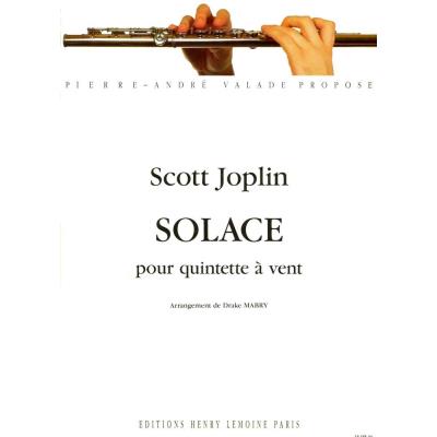 Partitions classique LEMOINE JOPLIN SCOTT - SOLACE - QUINTETTE D'INSTRUMENTS A VENT Ensemble vents