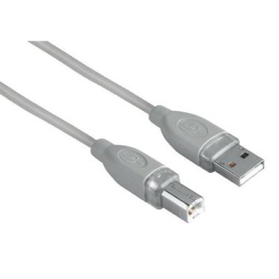 Hama 45023 connectique câble usb 2.0, a mâle b mâle 5.00m