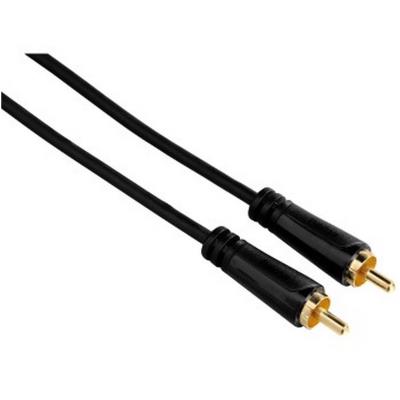 Hama-câble vidéo, rca mâle - rca mâle, plaqué or, 3 m
