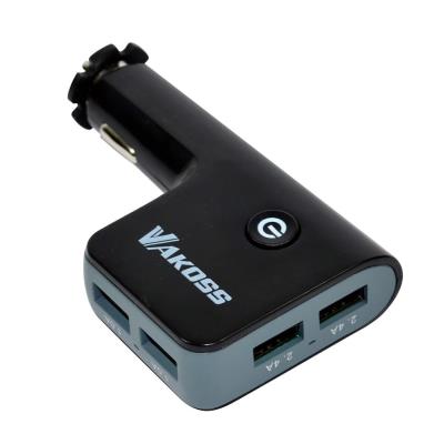 Vakoss automobile chargeur 4 x usb, 6,8a, dc 12-24v tp-3284uk noir vko