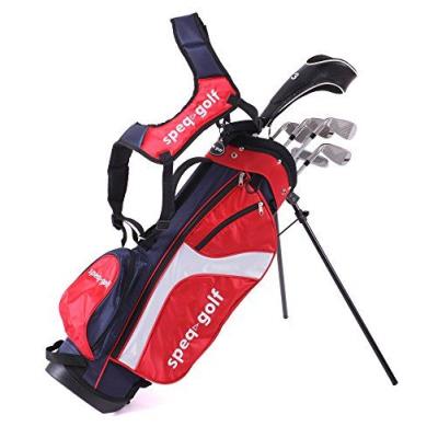 Speq demi-série de golf pour enfant avec sac vert rouge rouge bleu marine blanc 1.15 - 1.30 m
