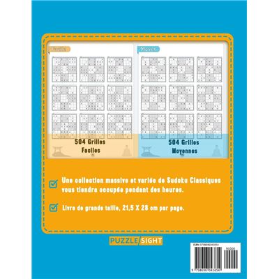 Sudoku Pour Adulte Moyen: 200 Différents Sudoku 9x9 Moyen Pour les Adultes  et Pour Tout le Monde avec Solutions (French Edition)