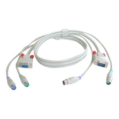 Lindy Premium KVM Combo - toetsenbord / video / muis (TVM) kabel - 3 m
