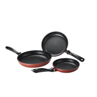 KÄRCHER 121879 POÊLES POUR INDUCTION 3 PIÈCES COMPATIBLE INDUCTION EN FONTE D'ALUMINIUM REVÊTEMENT EN TÉFLON BORDEAUX