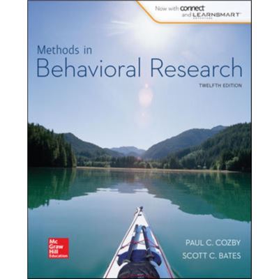 Methods In Behavioral Research (Paperback)