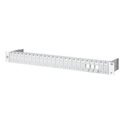 Btr e-dat panneau de brassage gris clair 24 ports 1u btr netcom 130920-00-e