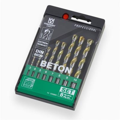 Jeu de 8 forets béton MEISTER
