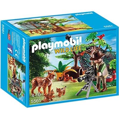 Playmobil - 310418 - 5561 cameramen con famiglia di linci