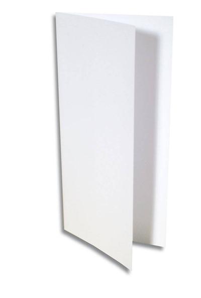 Paquet de 25 cartes pliées Pollen 106x213mm Blanc 210g