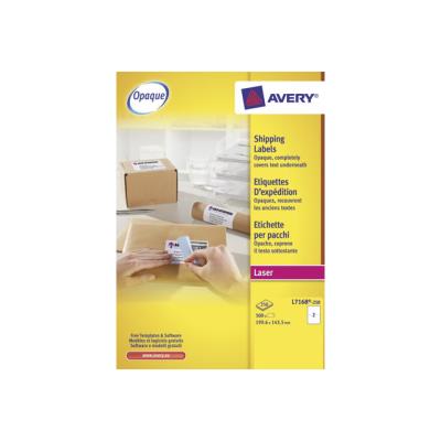 Avery JamFree Laser+ - adresetiketten - 500 etiket(ten)