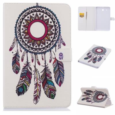 Etui en PU pour Samsung Galaxy Tab E 9.6 T560 - Tribal Dream Catcher