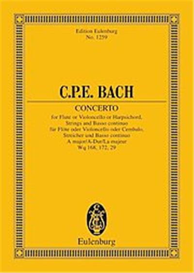 Concerto a Maj Fl or Vc or Hpschd