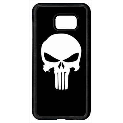 Coque samsung galaxy s6 edge plus tête de mort sur fond noir