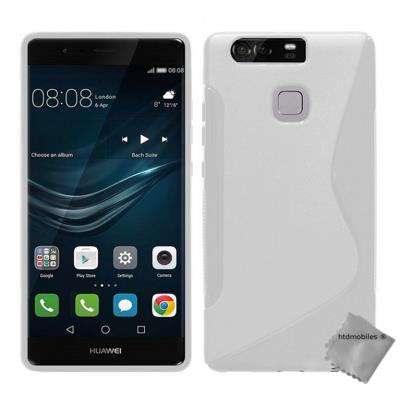 Housse etui coque pochette silicone gel fine pour Huawei P9 - BLANC