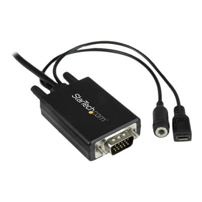 StarTech.com Mini DisplayPort to VGA Adapter Cable with Audio videoconverter - zwart