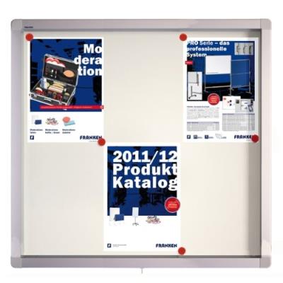 FRANKEN vitrine ECO pour 6x A4, surface metallique