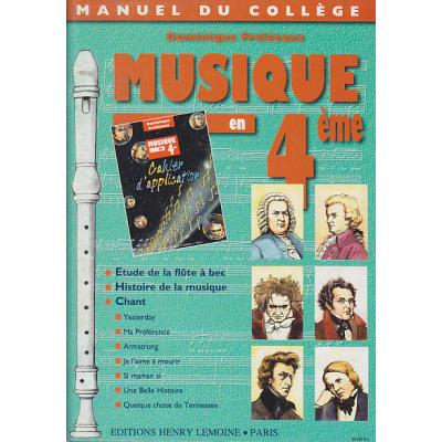Méthodes et pédagogie LEMOINE FRELEZAUX DOMINIQUE - MUSIQUE EN 4ÈME - COLLÈGE Lycées - collèges
