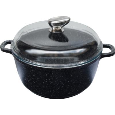 Pradel excellence 52399m faitout façon pierre en fonte aluminium noir 24 cm