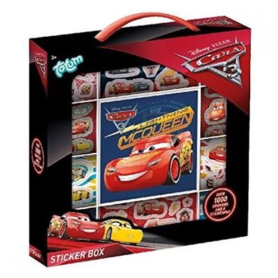 TOTUM 1619019 Cars 3 Autocollants Boîte