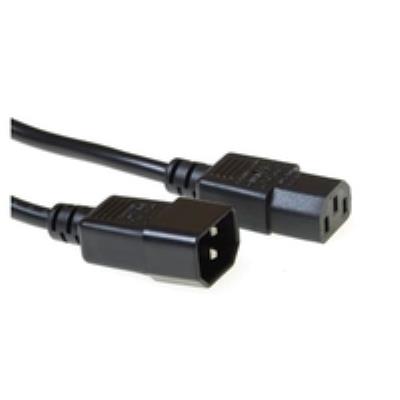 Power cord 1.2m extension c13-c14, black. microconnect pe040612
