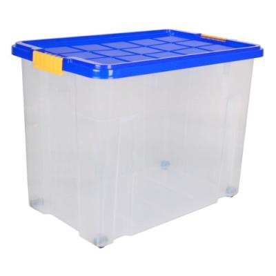 AXENTIA 235875 CAISSE UNIBOX AVEC COUVERCLE ET ROUES 60 X 40 X 44 CM 80 L