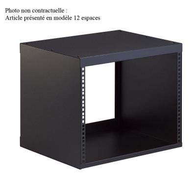 Accessoires sonorisation K&M 48240-008-55 RACK NOIR 8 ESPACES Elements rackables