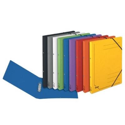 Falken classeur à anneaux, format a4, carton colorspan, noir 11287364
