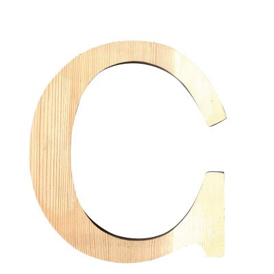 Lettre C - Hauteur 11,5 cm - Bois découpé