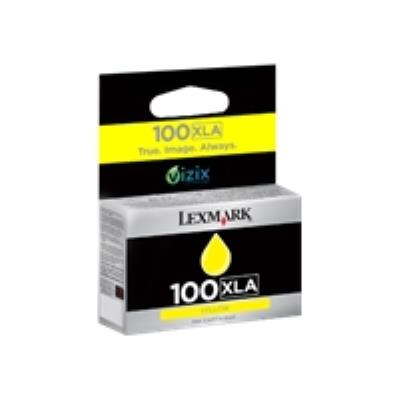 Lexmark Cartridge No. 100XLA - hoog rendement - geel - origineel - inktcartridge