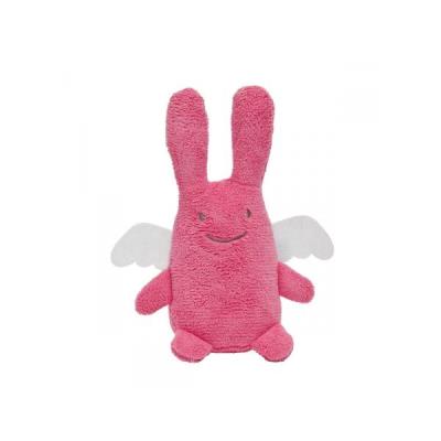 TROUSSELIER  - Doudou Ange Lapin musical fuchsia 