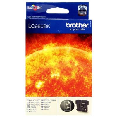 Brother LC-980BK Cartouche d'encre d'origine 1 x noire 300 pages