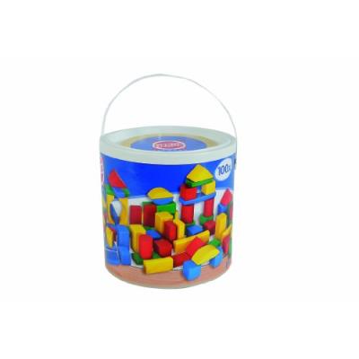 Heros - 10151 - baril 100 cubes de construction en bois