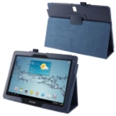 Galaxy Note 10.1 Coque Housse de Protection Cuir PU Bleu Foncé  Texture Litchi