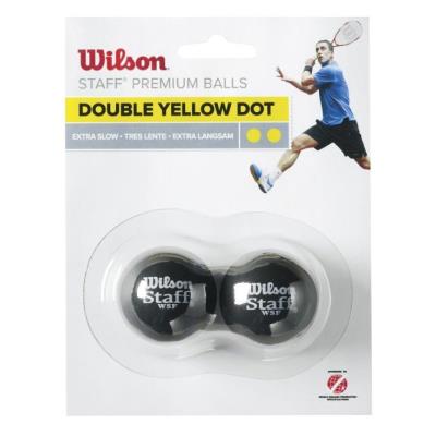 Balles squash Wilson Staff Squash 2 Ball Double Dot - Taille :Box 24x4
