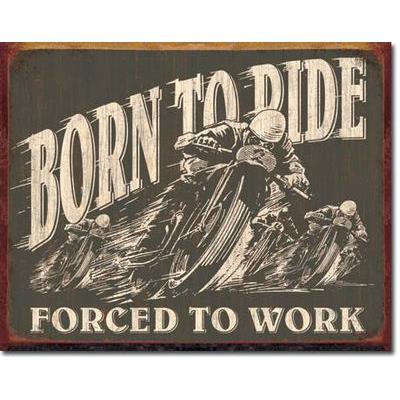 Plaque métal - Born to Ride