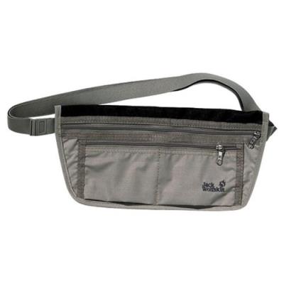 Jack wolfskin de luxe sac ceinture porte-documents beige gris clair 13 x 22 x 0 cm