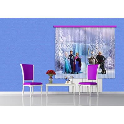 Ag design fcs xl 4303 disney rideau voilage imprimé curtains photo reine, 180 x 160 cm, deuxième partie