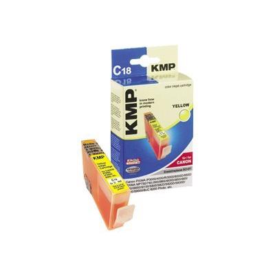 KMP C18 - geel - inktcartridge (alternative for: Canon BCI-6Y)