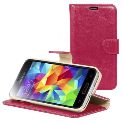 Housse Portfolio Venezia Fuchsia pour Samsung Galaxy S5 Mini