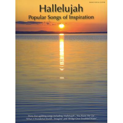 Partitions variété, pop, rock... WISE PUBLICATIONS HALLELUJAH POPULAR SONGS OF INSPIRATION - PVG Piano voix guitare