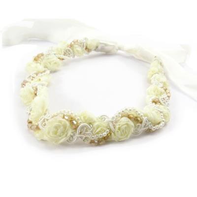Serre-tête souple 'Scarlett' beige