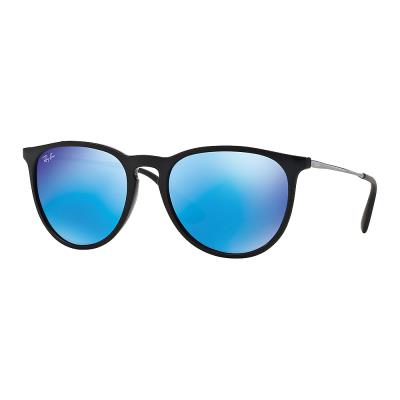 Ray-ban erika noir vert miroité bleu - medium-large