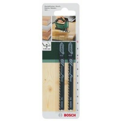 Bosch 2609256726 Hcs - T 144 Dp Lame De Scie Sauteuse pour Coupe Précise Angulaire Epaisseur 5-50 Mm Longueur 100 Mm