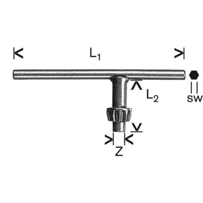 Clés et Douilles Bosch Clé De Rechange pour Mandrin 13Mm S2
