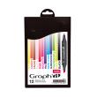 Set Graph'it de 12 Marqueurs à alcool double pointe Classic Colors