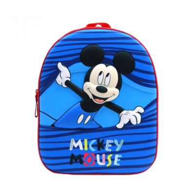 Sac à dos goûter Maternelle 31cm Disney Mickey Bleu