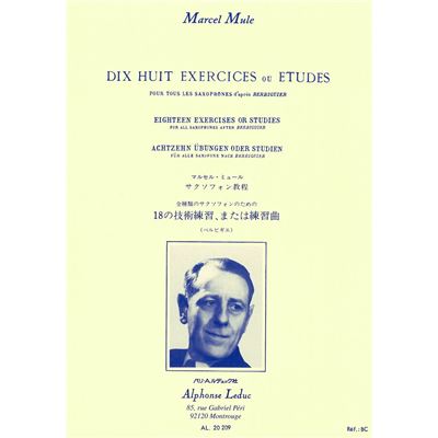18 exercices ou études d'après Berbiguier