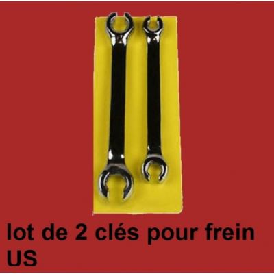 lot de 2 clés pour frein US 1/4 5/16 3/8 7/16 voiture