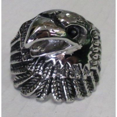 Broche homme tête aigle