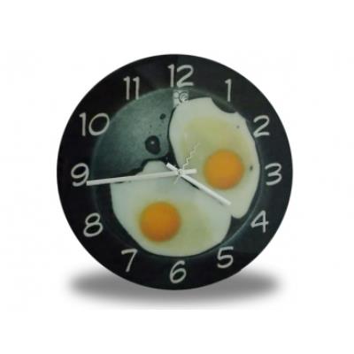 Horloge insolite avec œufs sur le plat deco maison design insolite